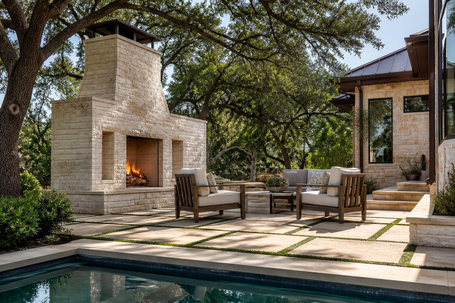 Albañilería, paisaje y construcción en Austin, Texas