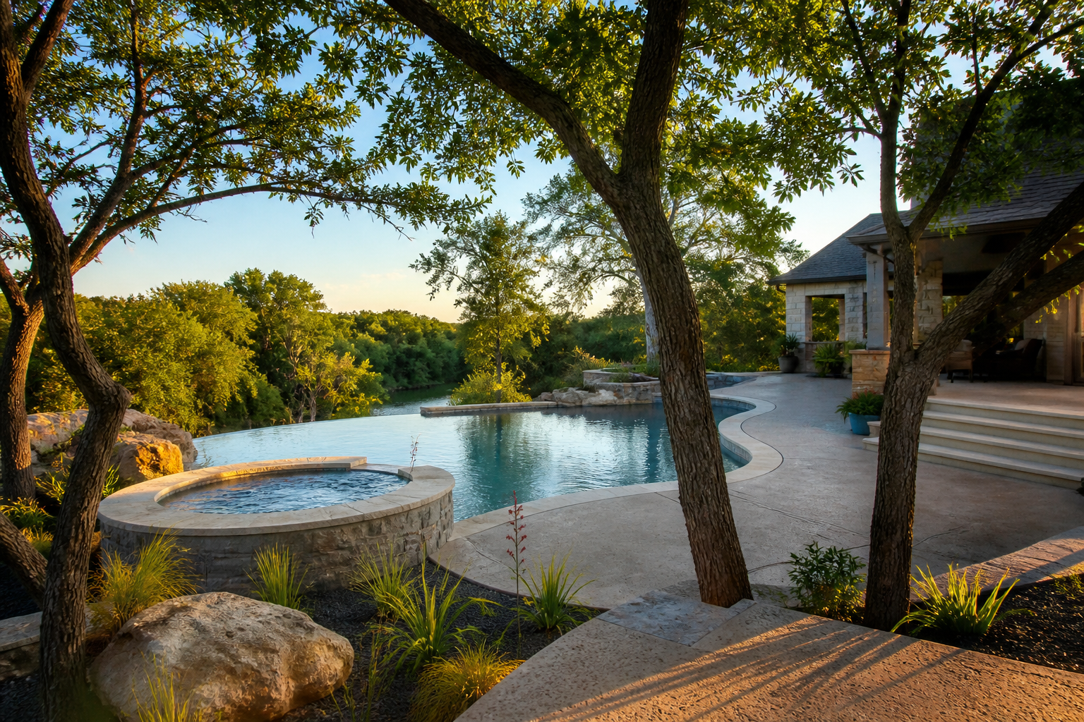Albañilería, paisaje y construcción en Briarcliff, Texas