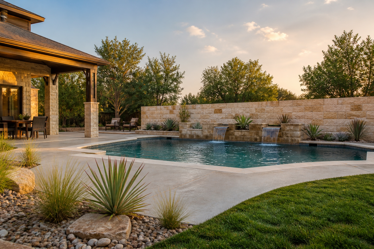 Albañilería, paisaje y construcción en Jarrell, Texas