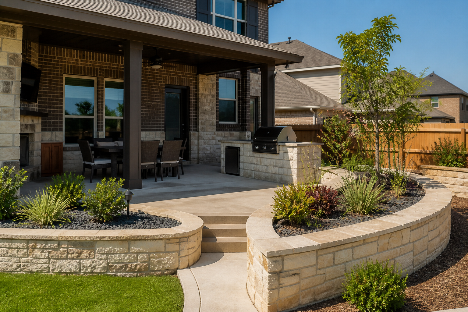 Albañilería, paisaje y construcción en Manor, Texas