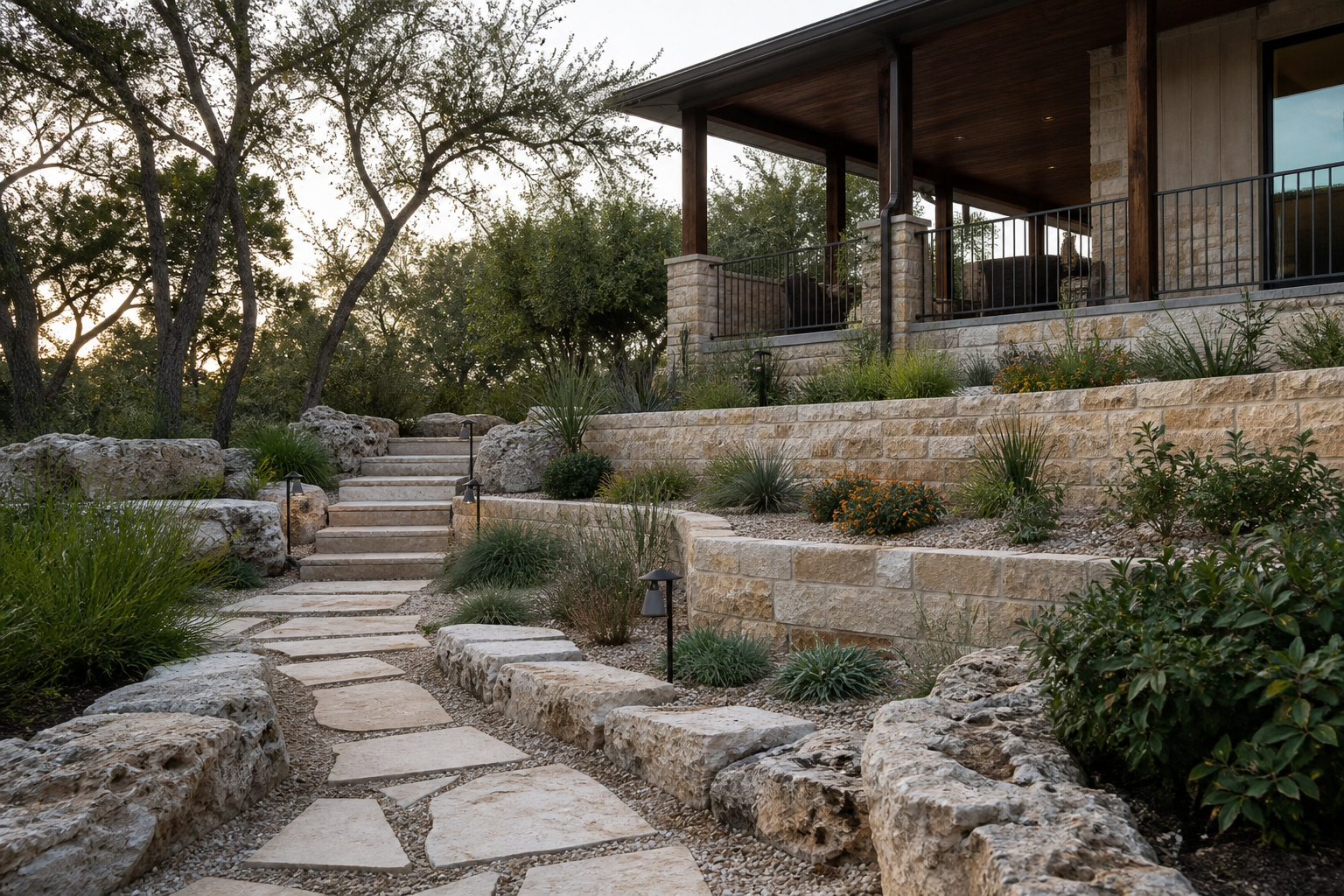 Masonry, landscaping, and construction in Woodcreek, Texas